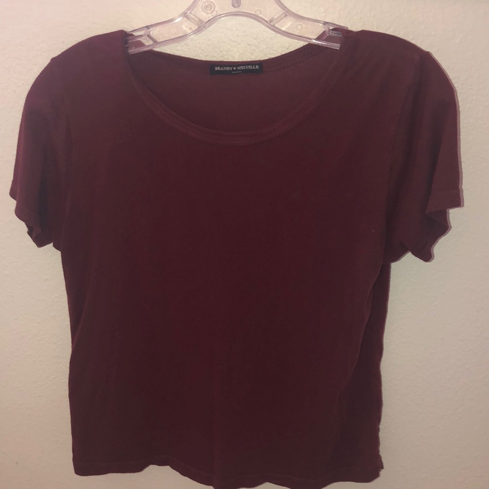 BRANDY MELVILLE MAROON SHIRT